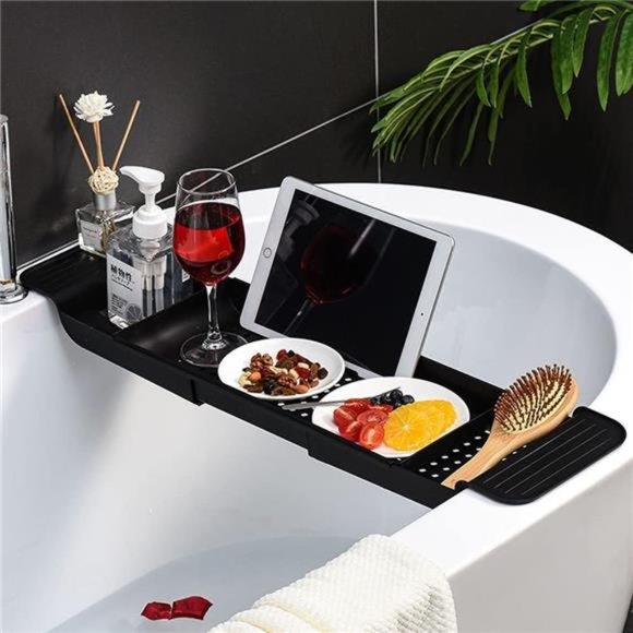 Accessories Expandable Bath Tub Tray Bathtub Caddy Tray Adjustable